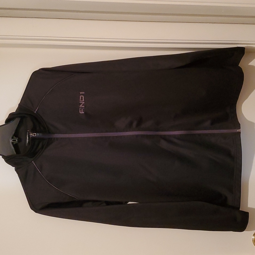 And1 black zip up lightweight jacket.  Men's size medium.